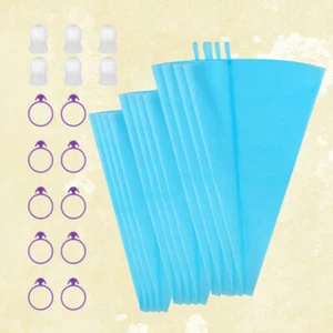 28 Pcs Cake Decorating Supplies Kit Pastry Bags Sets Piping Bag Ties Set - Picture 1 of 11