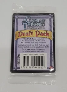 A Game of Thrones CCG / TCG / FFG Draft Pack Booster 19 Cards Brand New, Sealed - Picture 1 of 2