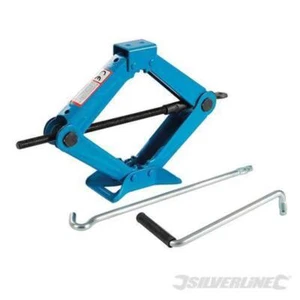 Cric a forbice per il cambio di ruote 1 tonnellata Silverline - Picture 1 of 1