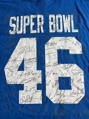 New York Giants Super Bowl XLVI Champions Tshirt Men’s 2XL - Image 1 of 4