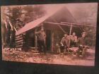 Antique Adirondack Photo Guide Hunting Camp Deer Winchester Rifle Pack Basket