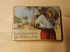 alte Dose Reklamedose Blechdose Diplomaten Cigarillos vintage tobacco tin case !
