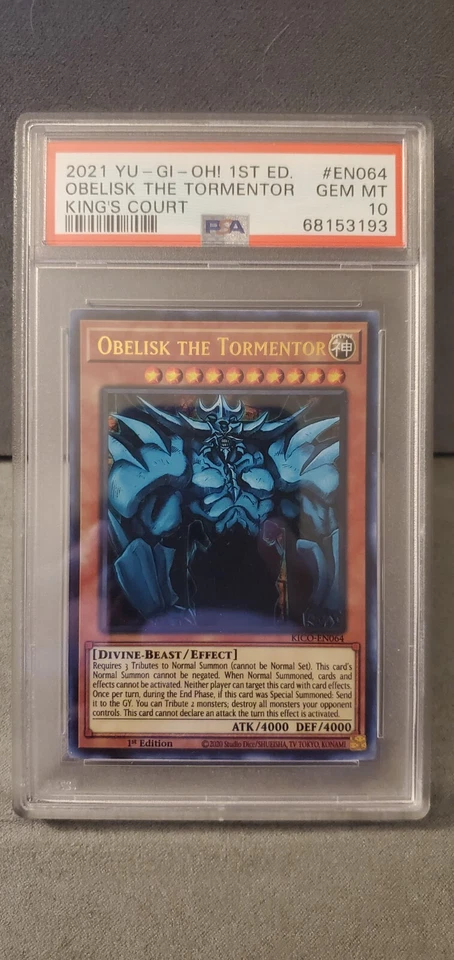 PSA 10 Obelisk the Tormentor Pharaoh Rare KICO - Image 1 of 1