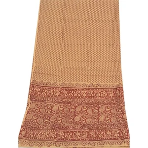 Sanskriti Vintage Dupatta Long Stole Pure Cotton Block Printed Premium Scarves - Picture 1 of 11