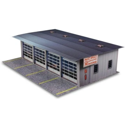 Innovative Hobby "4 Stall Pit Garage" 1/32 Slot Car Scale Photo Building Kit - Image 1 of 2