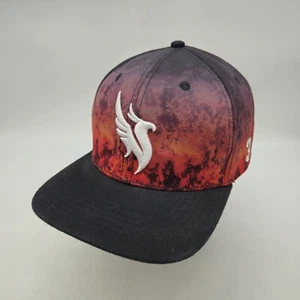 Illenium Ascend Snapback Hat Cap Red Flame Marbling Music Concert Album DJ RARE - Picture 1 of 10
