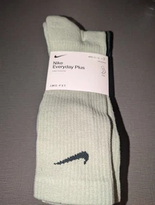 Nike Everyday Plus Cojín Crew 3Pk Calcetines Verde Talla XL (12-15) SX6888 994 Nuevo - Imagen 1 de 5