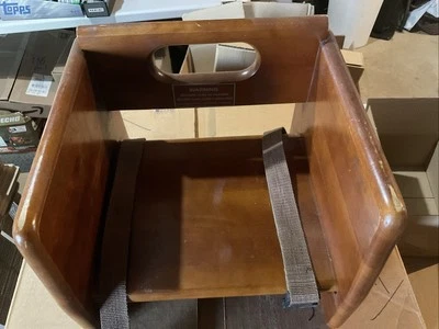 餐厅儿童加高座椅桃花心木木质饰面商用二手阅读 — 第 1/4 张图片