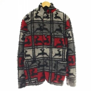 Engineered Garments Wool Jacket Stand Collar XS Grey Red G Used 0e23caa4ea8c6f4d - Picture 1 of 7