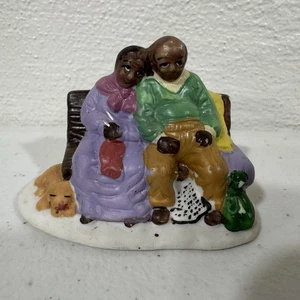 Estatuilla familiar afroamericana Dickens coleccionables Navidad serie victoriana - Imagen 1 de 8