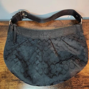 Coach Damen F13741 Soho Plissee Hobo Schulter Handtasche Handtasche Schwarz - Bild 1 von 17