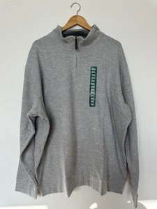 Lands' End Men's Bedford Rib Quarter Zip Long Sleeve Soft Pullover 3XL - Picture 1 of 5