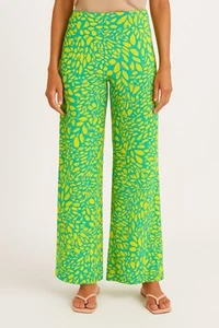 Trina Turk Womens Trellis Swim spa Pants Nylon Spandex Sz L MSRP $168 - Picture 1 of 4