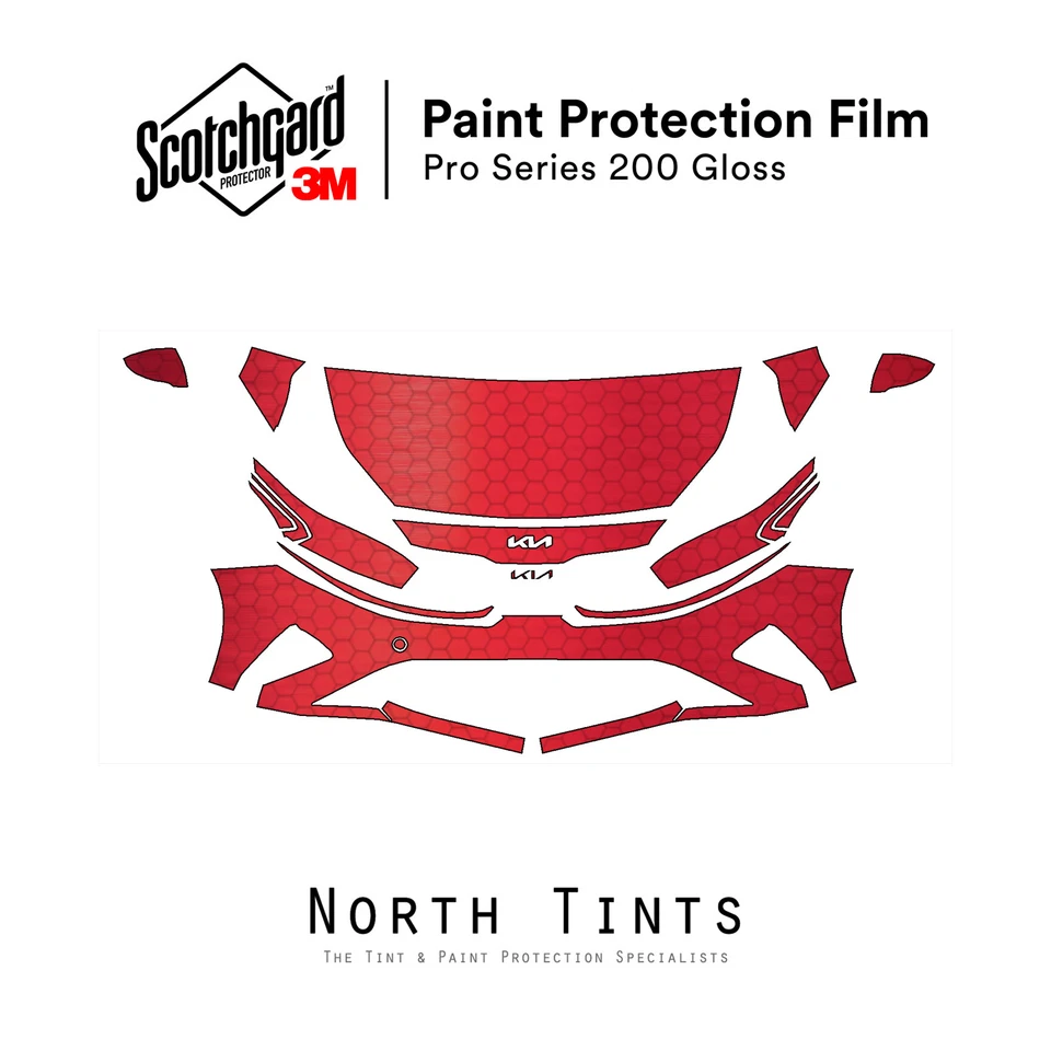 Sujetador transparente PPF con protección de pintura precortada serie 3M PRO para KIA Forte 5 2022-2024 Foto 1 de 4