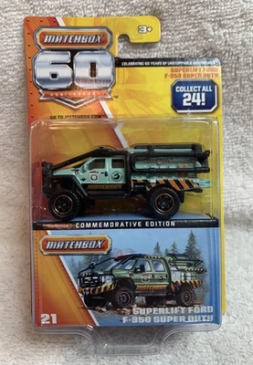 MATCHBOX 60 ANIVERSARIO #21 SUPERLIFT FORD F-350 SUPER DUTY 21/24 NUEVO EN PAQUETE Foto 1 de 4