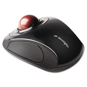 Kensington Orbit Wireless Mobile Trackball/Graphite & Ruby Red Parallel import p - Afbeelding 1 van 5