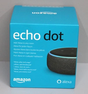 Amazon Echo Dot 3. Generation anthrazit schwarz Alexa intel. Lautsprecher Smart - Bild 1 von 4