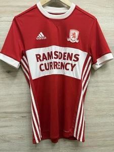 Adidas Middlesbrough 2017/2018 Heim Fußball Trikot Shirt Herren Größe Small - Bild 1 von 7