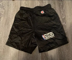 Vintage Champion NBA Philadelphia 76ers Basketball Shorts Youth Size M READ - Picture 1 of 6
