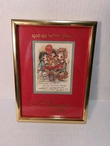Jody Bergsma gerahmter doppelt mattierter handsignierter Rahmen 5x7 "Happy Birthday" limitierte Auflage - Bild 1 von 8