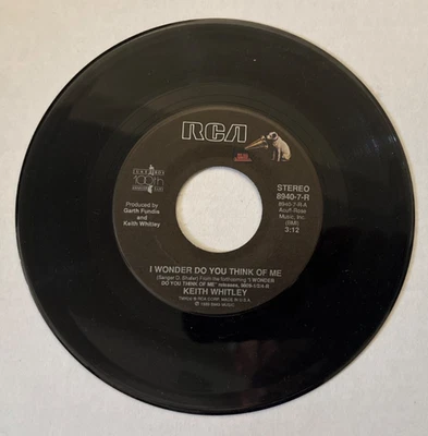 KEITH WHITLEY I Wonder Do You Think Of Me / Brother Jukebox  45 rpm NrMnt!  - Image 1 of 2
