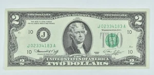 First Day Issue 1976 $2 Federal Reserve Note - Stamped! *429 - Picture 1 of 3
