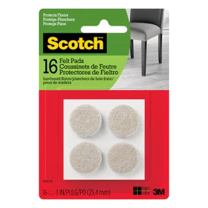 Scotch Filzpads: 1 Zoll / 16er Pack (beige) - Bild 1 von 9