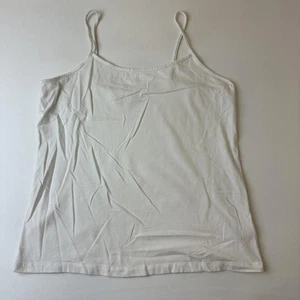 Camiseta sin mangas Time And Tru para mujer XL blanca camisola sin mangas correa de espagueti cami - Imagen 1 de 9