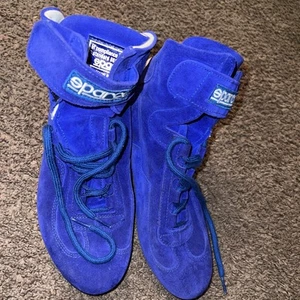 Rally Shoes Sparco Slalom Suede Blue FIA Approved - EUR 41 Italy 8856-2000 - Picture 1 of 4