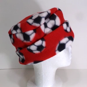 SOMBRERO DE INVIERNO DE ALA ENROLLADA DE FUTBOL ROJO TÉRMICO ELÁSTICO CÁLIDO h88cr - Imagen 1 de 3