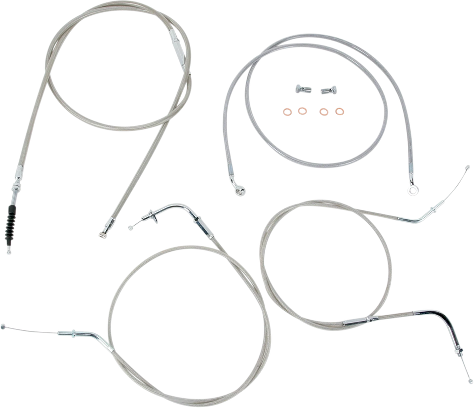 Kit de cable y línea de acero inoxidable Baron BA-8074KT-18 06-19 VN900B Vulcan 900 Classic Foto 1 de 1