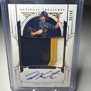 2024 Panini National Treasures Josh Knoth SICK Patch Auto /49 - Bild 1 von 4