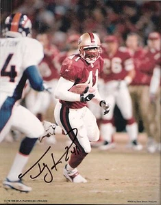 Autographed Color 8x10 Photo Terry Kirby San Francisco 49ers Virginia Cavaliers - Picture 1 of 1