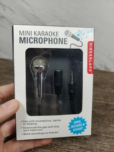 *NEW* Kikkerland Mini Karaoke Microphone Perfect for Smartphones Laptop Desktop▪ - Picture 1 of 4