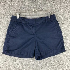 Pantaloncini chino J Crew blu navy rotti da donna taglia 6 100% cotone tasche - Foto 1 di 10