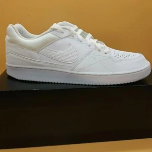 Nike Priority Low Top White Leather Fashion Sneakers Mens 12 Casual 641894-111 - Picture 1 of 9