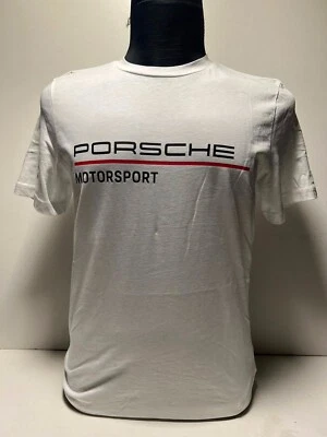 PUMA Porsche Motorsport Logo T-Shirt Shirt Neu Original weiß L