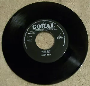BUDDY HOLLY - MAYBE BABY W/B THAT'S MY DESIRE - RARE - IMPORT - 7" (NM) - Picture 1 of 2