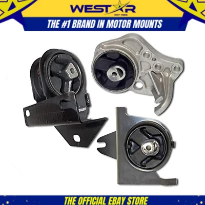 Fits 1996-2000 Dodge Caravan/Grand Caravan 3.0L 3.3L 3.8L Motor & Trans Mount 3P - Image 1 of 3