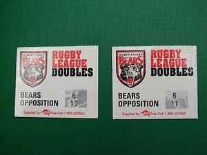 Rugby League Doubles - NORTH SYDNEY BEARS (24) def MELB STORM (20) on 22/8/1999 - Picture 1 of 2