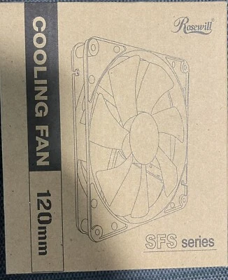 Rosewill ROCF-13001 120mm Case Fan, Black - 4 Pack - Image 1 of 2