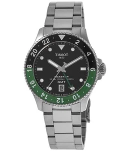 New Tissot Seastar 1000 Quartz GMT Black Dial Men's Watch T120.852.11.051.00 - Picture 1 of 4