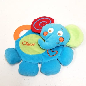 Chicco Elephant Baby Lovey Toy Crinkle Ear Teether Security Blanket Corduroy - Picture 1 of 8