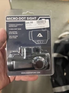 Aim Sports RTDT125 Black 1x Mag 20mm Picatinny Weaver Red Dot Rifle Scope - Picture 1 of 2
