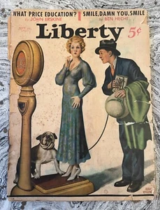 Liberty Magazin - 16. September 1933 - Frau auf Maßstab auf Cover - - Bild 1 von 6
