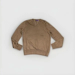 Ralph Lauren Purple Label Herren V-Ausschnitt 100% Kaschmir Pullover Gr. Braun Large - Bild 1 von 4