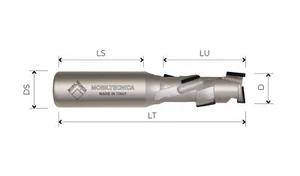 MTEC012 FRESE ELICOIDALI IN DIAMANTE Z1+1 CORPO IN ACCIAIO PCD H2,5MM - MOBILTEC - Picture 1 of 7