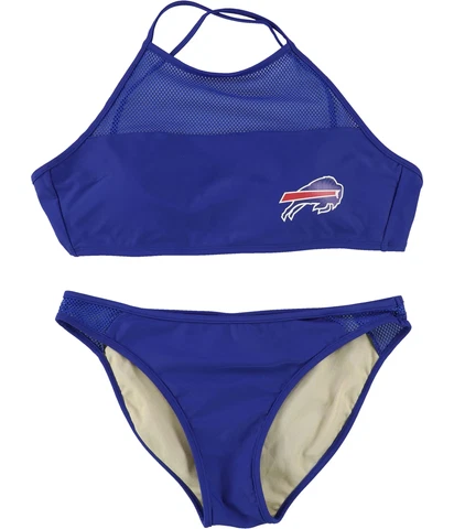 G-III Sports Womens Buffalo Bills 2 Piece Bikini, Blue, Medium Cover