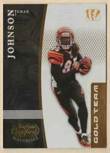 2007 Leaf Certified Gold Team Chad Ocho Cinco Johnson Bengals #GT-5 489/500 - Picture 1 of 2