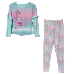 NWOT Saint Eve Girls Mermaid 2-Piece Pajama Set Size 14 - Picture 1 of 6